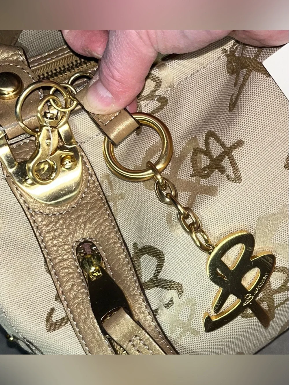 B Makowski monogram Hand bag NWT